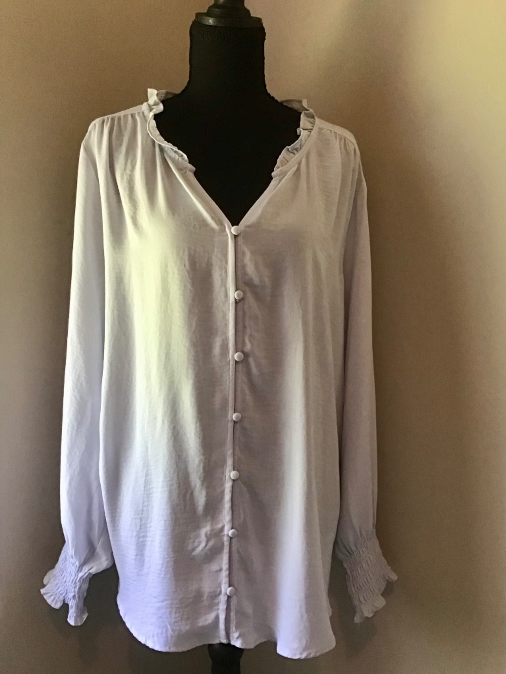 Maurice’s blouse, Size X-LARGE, Light Blue